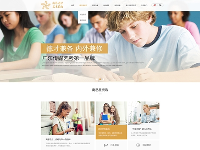 佛山市南藝之星藝術教育中心網(wǎng)站建設項目